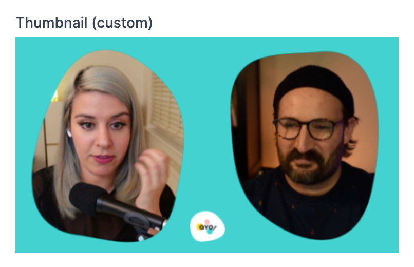 Screenshot of custom thumbnail