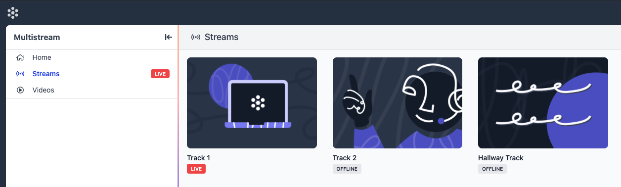 Screesnhot of multi-streaming in Vito